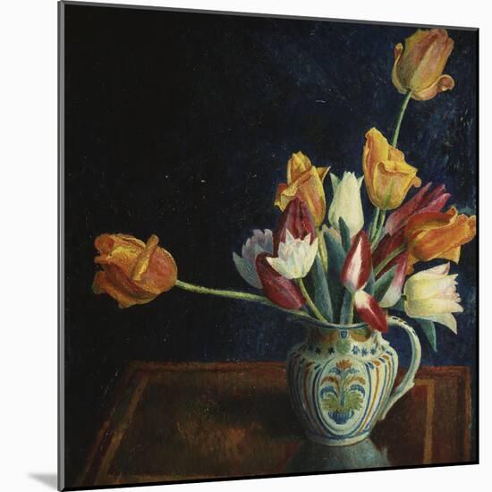 Tulips in a Staffordshire Jug-Dora Carrington-Mounted Giclee Print