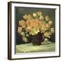 Tulips in a Vase on a Draped Table (detail)-Peter Johan Schou-Framed Giclee Print