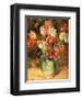 Tulips in a Vase-Pierre-Auguste Renoir-Framed Art Print