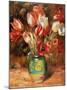 Tulips in a Vase-Pierre-Auguste Renoir-Mounted Art Print