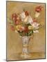 Tulips in a White Vase-Pierre-Auguste Renoir-Mounted Giclee Print