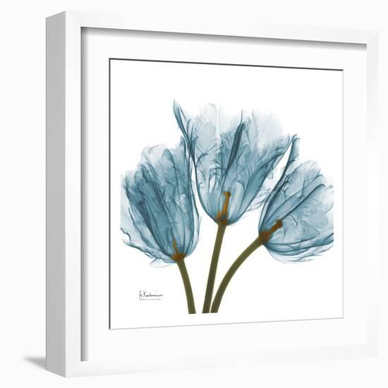 Tulips in Blue-Albert Koetsier-Framed Art Print