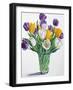 Tulips in Glass Vase-Christopher Ryland-Framed Giclee Print