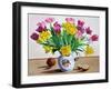 Tulips in Jug with Apples-Christopher Ryland-Framed Giclee Print