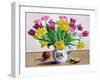 Tulips in Jug with Apples-Christopher Ryland-Framed Giclee Print