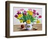 Tulips in Jug with Apples-Christopher Ryland-Framed Giclee Print