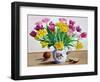 Tulips in Jug with Apples-Christopher Ryland-Framed Giclee Print