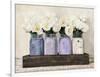 Tulips in Mason Jars-Jenny Thomlinson-Framed Giclee Print