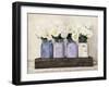Tulips in Mason Jars-Jenny Thomlinson-Framed Giclee Print
