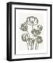 Tulips (Ivory & Burlap)-Botanical Series-Framed Art Print