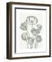 Tulips (Ivory & Sage)-Botanical Series-Framed Art Print