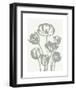 Tulips (Ivory & Sage)-Botanical Series-Framed Art Print