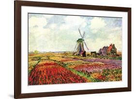 Tulips of Holland-Claude Monet-Framed Art Print