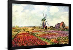 Tulips of Holland-Claude Monet-Framed Art Print