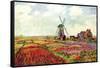 Tulips of Holland-Claude Monet-Framed Stretched Canvas