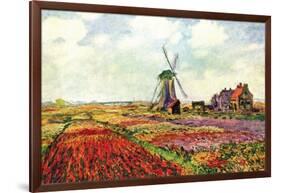 Tulips of Holland-Claude Monet-Framed Art Print