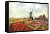 Tulips of Holland-Claude Monet-Framed Stretched Canvas