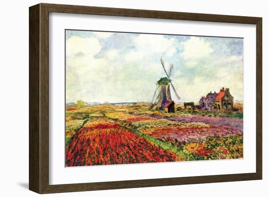 Tulips of Holland-Claude Monet-Framed Art Print