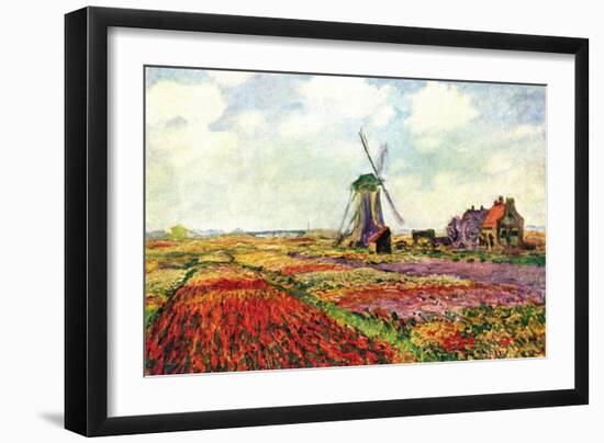 Tulips of Holland-Claude Monet-Framed Art Print