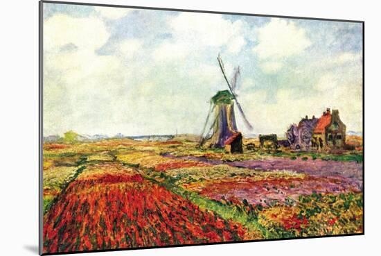 Tulips of Holland-Claude Monet-Mounted Art Print