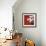 Tulips on Red-Ann Parr-Framed Giclee Print displayed on a wall