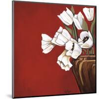 Tulips on Red-Ann Parr-Mounted Giclee Print