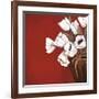 Tulips on Red-Ann Parr-Framed Giclee Print