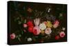 Tulips, Peonies and Butterflies-Jan Van, The Elder Kessel-Stretched Canvas