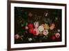 Tulips, Peonies and Butterflies-Jan Van, The Elder Kessel-Framed Giclee Print