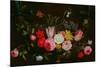 Tulips, Peonies and Butterflies-Jan Van, The Elder Kessel-Mounted Giclee Print