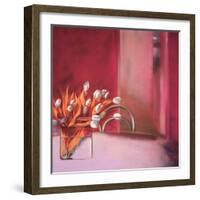 Tulips Pink-Mark Van Crombrugge-Framed Art Print
