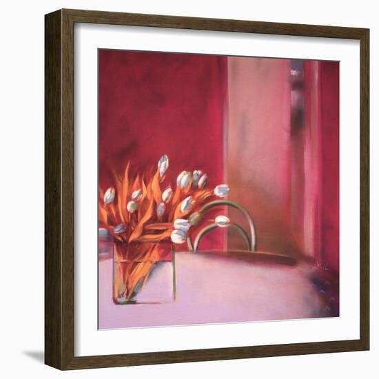 Tulips Pink-Mark Van Crombrugge-Framed Art Print