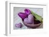 Tulips, Purple, Bowl, Hearts-Andrea Haase-Framed Photographic Print