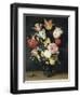 Tulips, Roses and Other Flowers in a Glass-Balthasar van der Ast-Framed Giclee Print