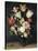 Tulips, Roses and Other Flowers in a Glass-Balthasar van der Ast-Stretched Canvas