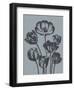 Tulips (Slate & Ink)-Botanical Series-Framed Art Print