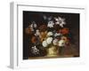 Tulips, Snowballs and Other Flowers in a Sculpted Urn on a Ledge-Peter Casteels-Framed Giclee Print