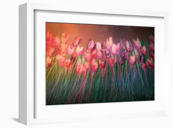 Tulips to attention-Claire Westwood-Framed Art Print