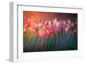 Tulips to attention-Claire Westwood-Framed Art Print