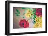 Tulips, twigs-Jule Leibnitz-Framed Photographic Print