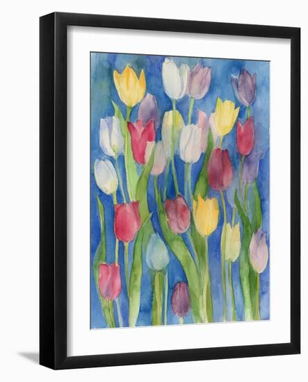 Tulips Watercolor-ZPR Int’L-Framed Giclee Print