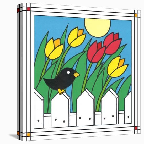 Tulips with Kernel 1-Denny Driver-Stretched Canvas