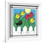 Tulips with Kernel 1-Denny Driver-Framed Giclee Print