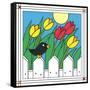 Tulips with Kernel 1-Denny Driver-Framed Stretched Canvas