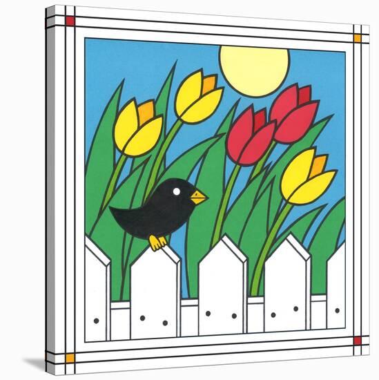 Tulips with Kernel 1-Denny Driver-Stretched Canvas