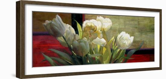 Tulips with Red-Jan McLaughlin-Framed Premium Giclee Print