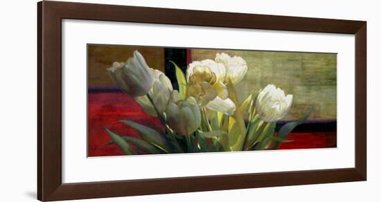 Tulips with Red-Jan McLaughlin-Framed Premium Giclee Print