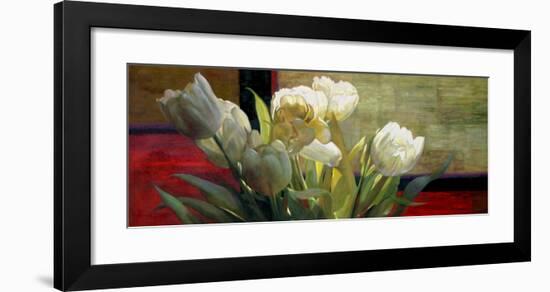 Tulips with Red-Jan McLaughlin-Framed Premium Giclee Print