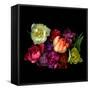 tulips-Magda Indigo-Framed Stretched Canvas