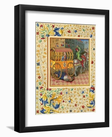 Tullia Crushes Father-Jean Fouquet-Framed Art Print